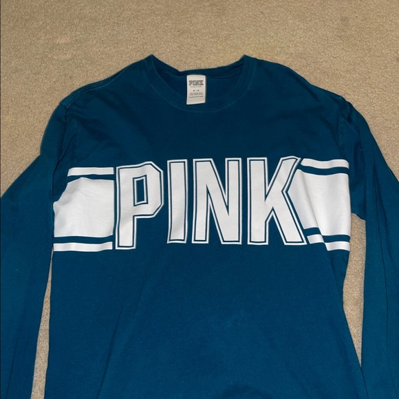 PINK- royal/navy blue longsleeve! - Picture 3 of 3